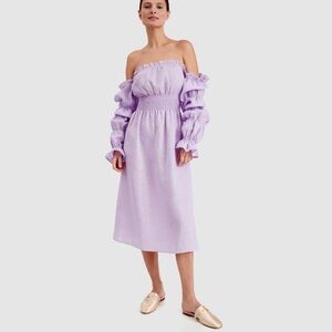 Sleeper Michelin Purple Midi Dress